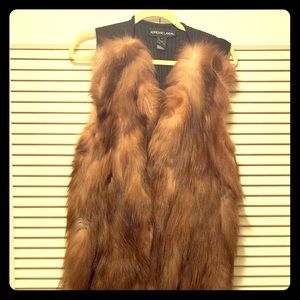 Red Fox Fur Vest 🦊 ~ REAL Fur SZ LG